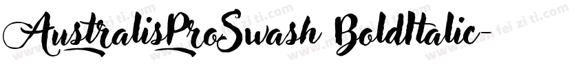 AustralisProSwash BoldItalic字体转换